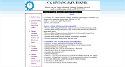 Desktop Screenshot of bintangjayateknik.com