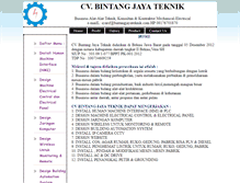 Tablet Screenshot of bintangjayateknik.com